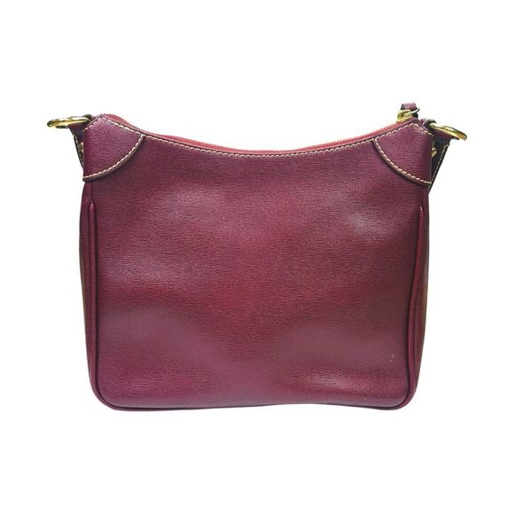 Dooney & Bourke Saffiano Kimberly Crossbody - Wine - 7.5” x 3.5” x 9” - Picture 8 of 11
